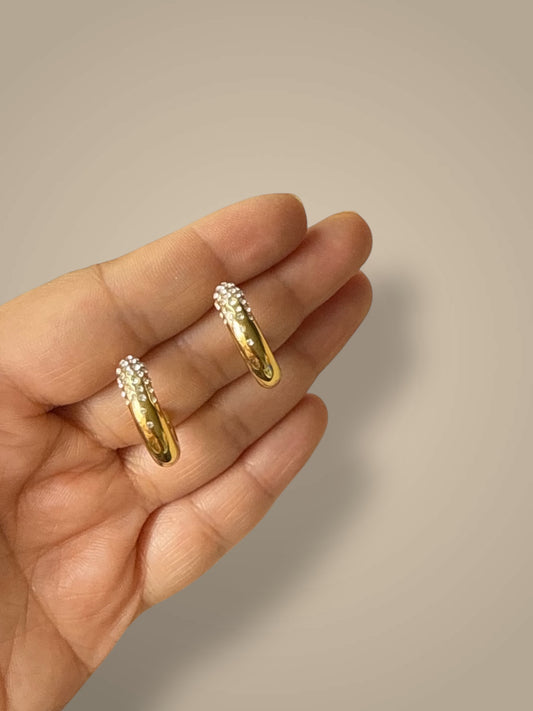 Alyza Zirconia Hoop Earrings