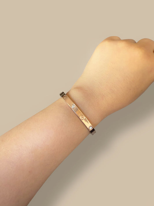 Amour Stone Bangle Bracelet