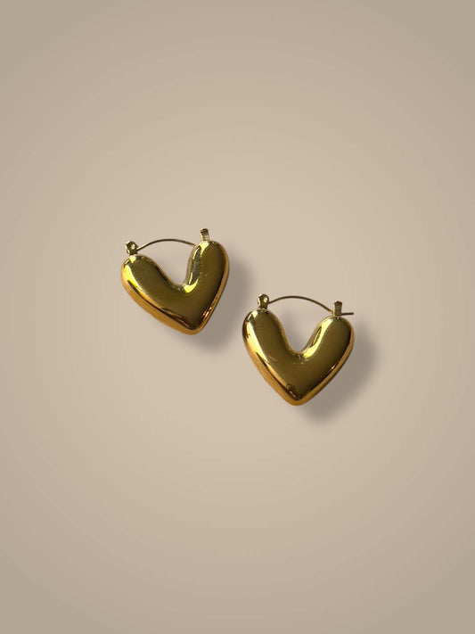 Puffed Love Hoops – Gold