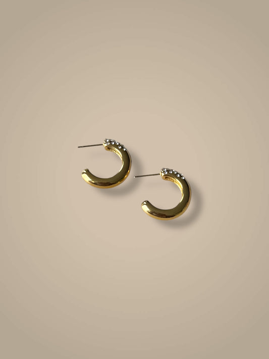 Alyza Zirconia Hoop Earrings