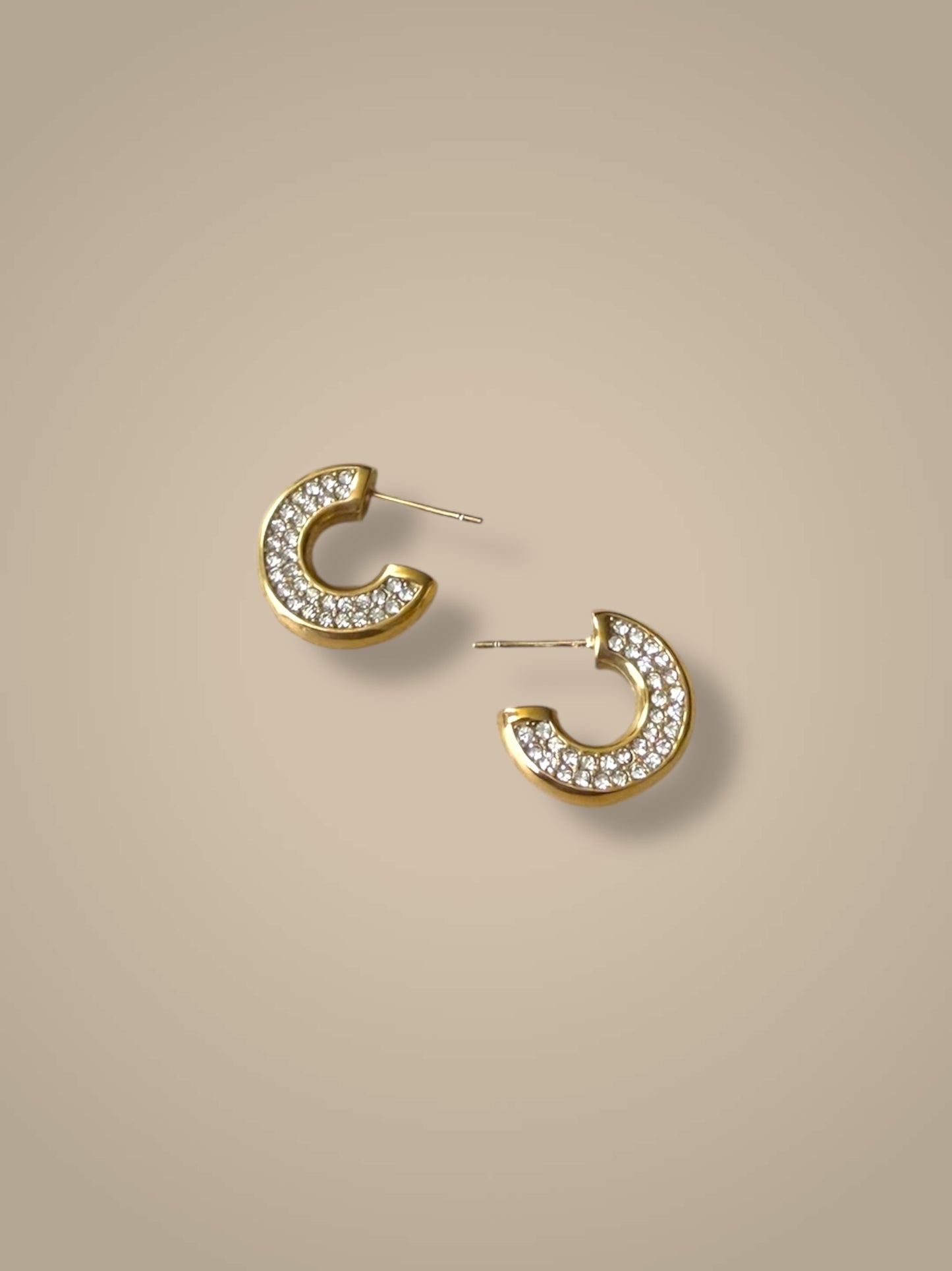 Bella Studded Hoop Earrings