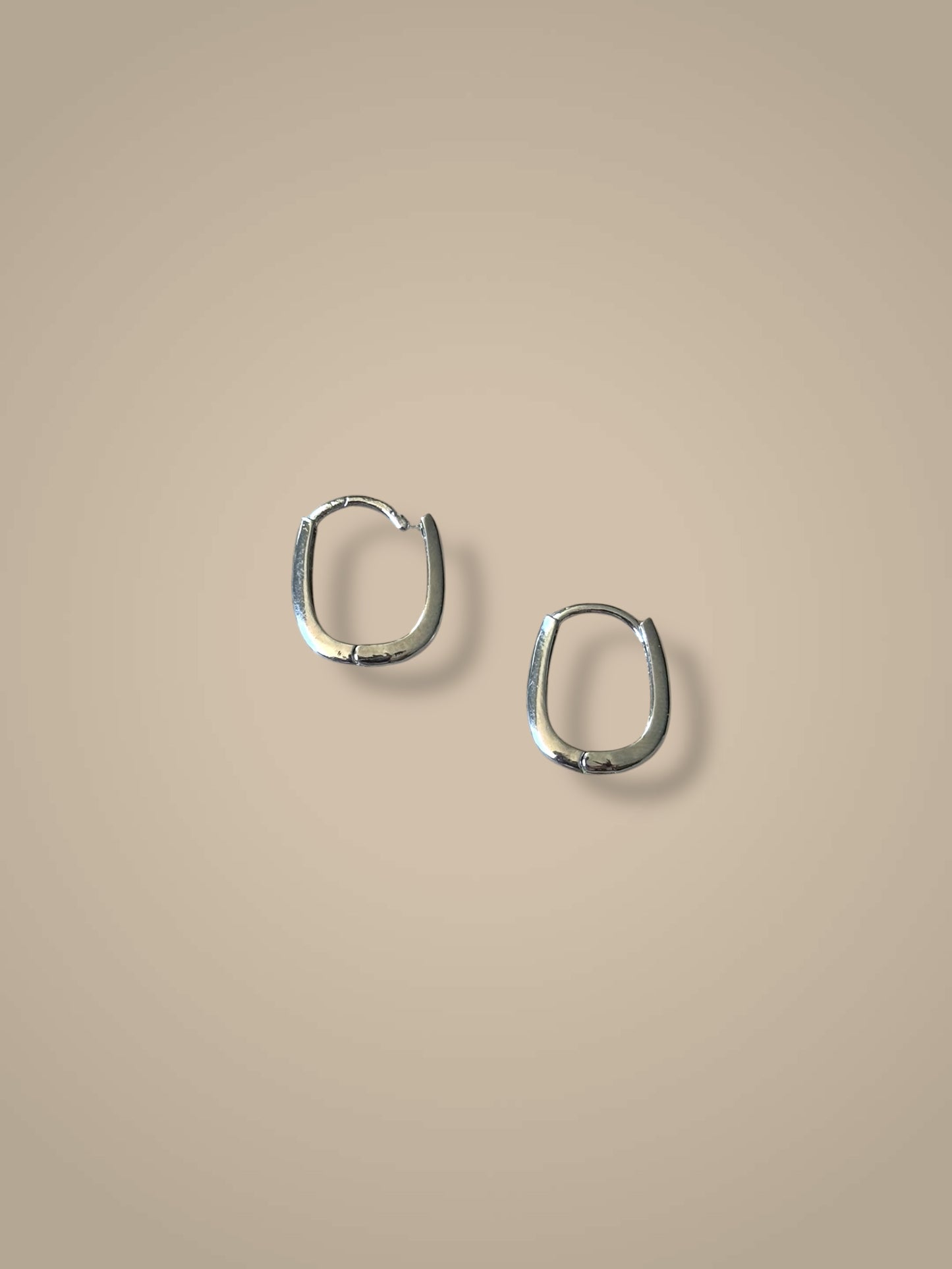 Rectangluar Small Hoop Earrings