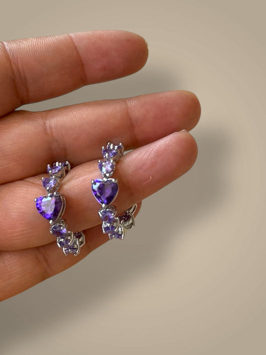 Lilac Dusk Hoops
