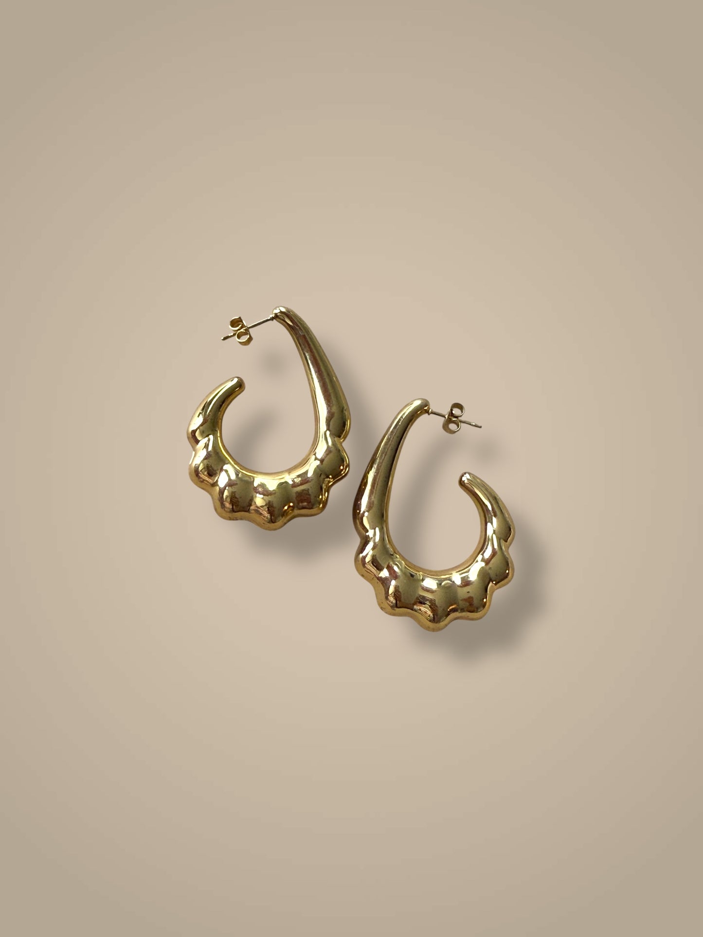 Ripple Bold Hoops