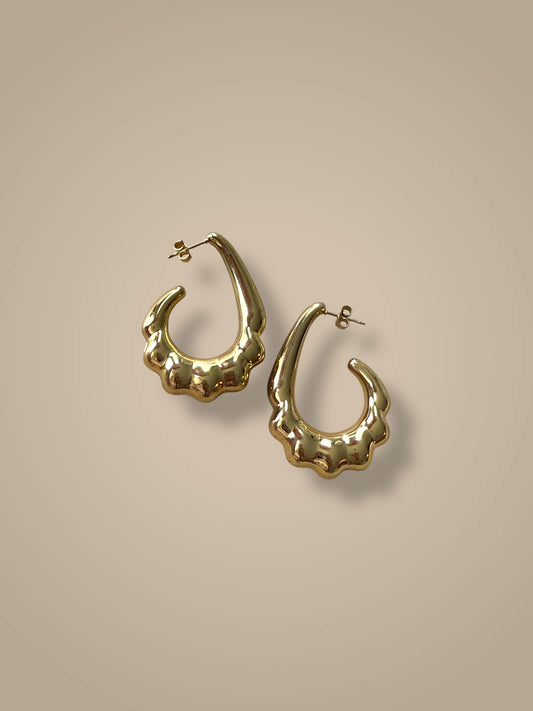 Ripple Bold Hoops