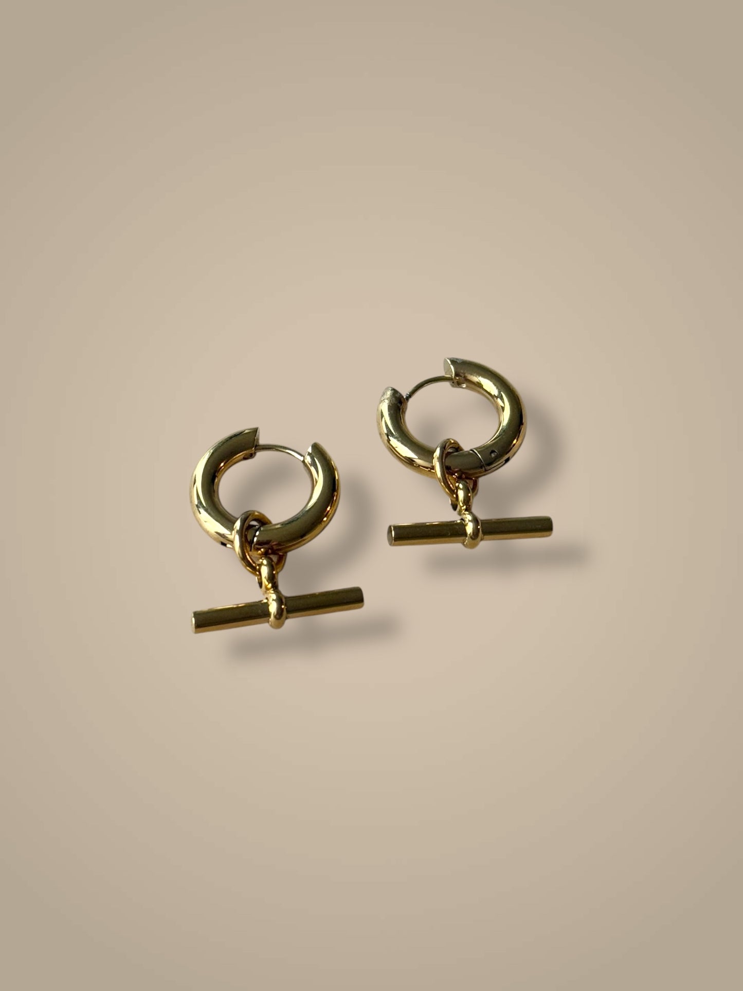 Toggle Charm Hoops