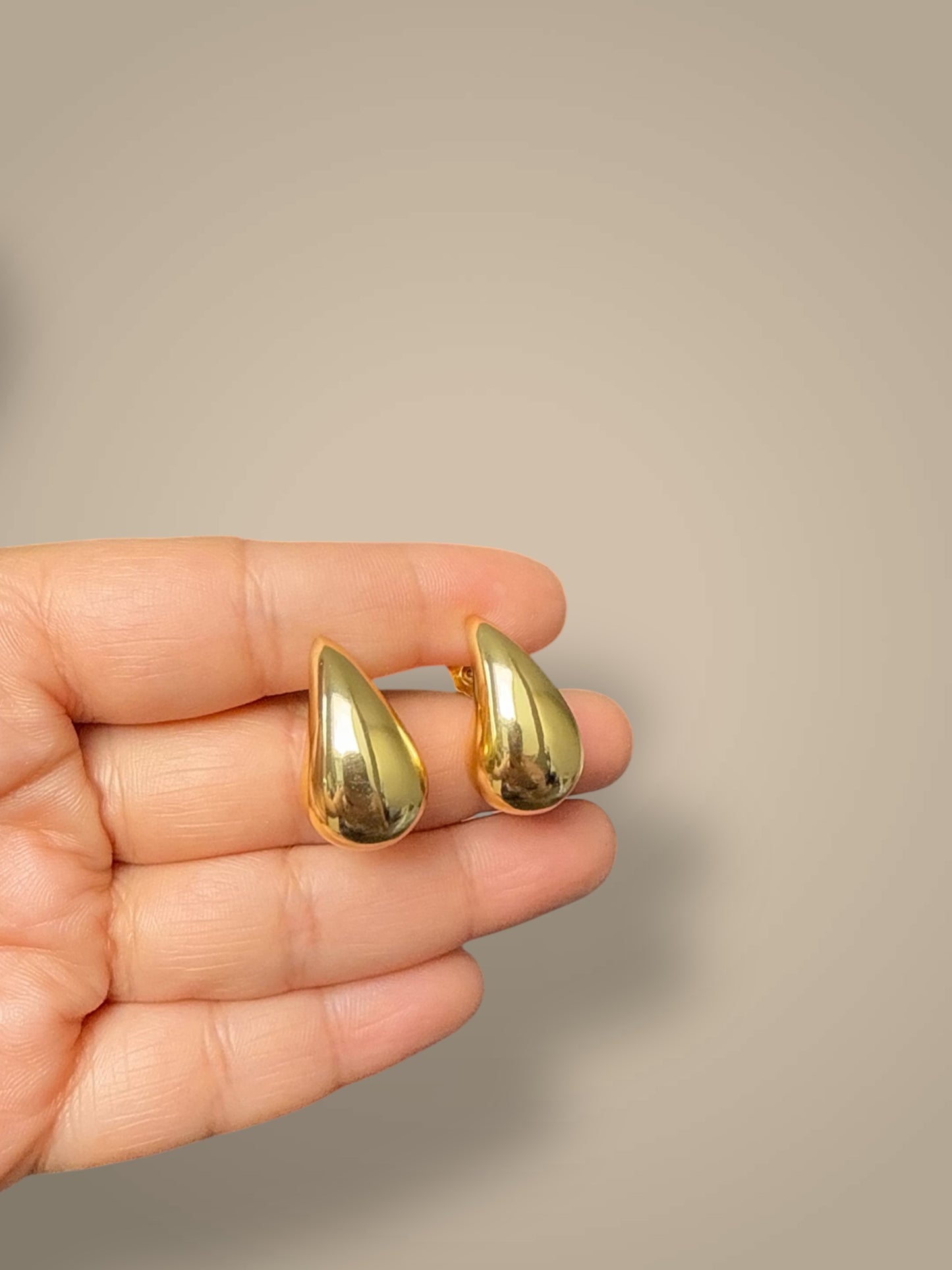 Small Teardrop Stud Earrings