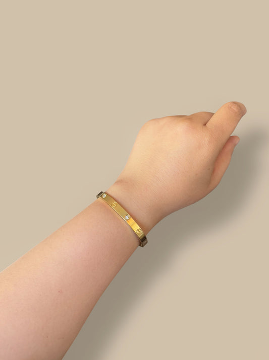 Amour Stone Bangle Bracelet